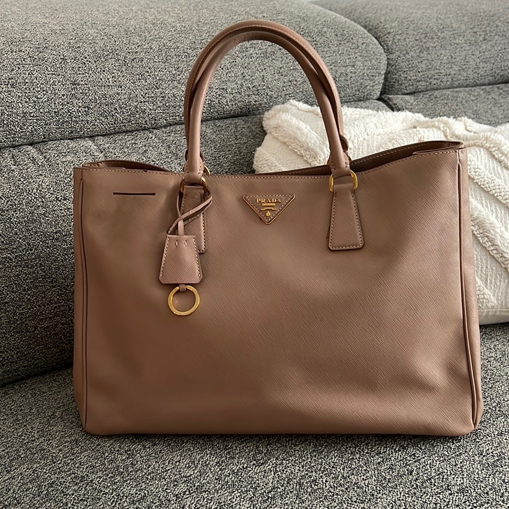 Prada Large Saffiano Leather Tote Bag